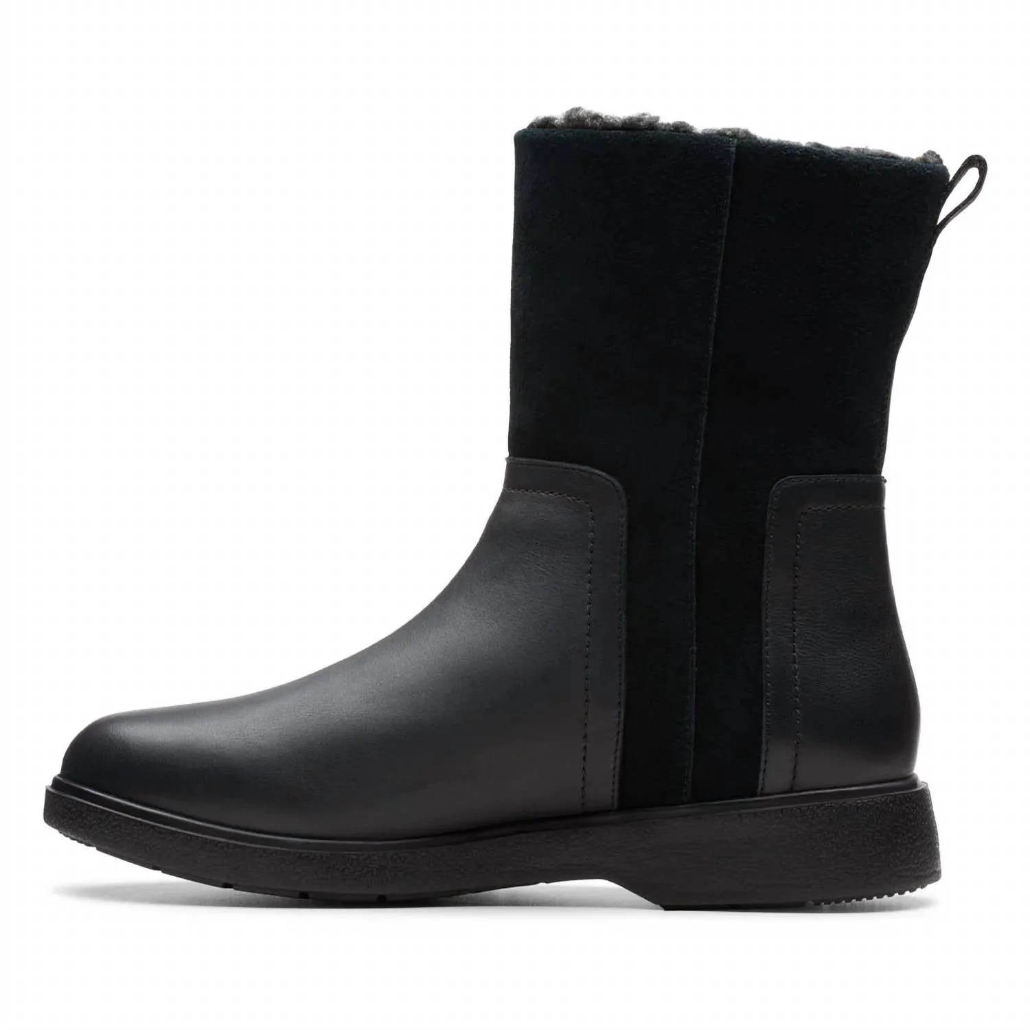 Women's Un Elda Mid Waterproof Boot In Black Combi