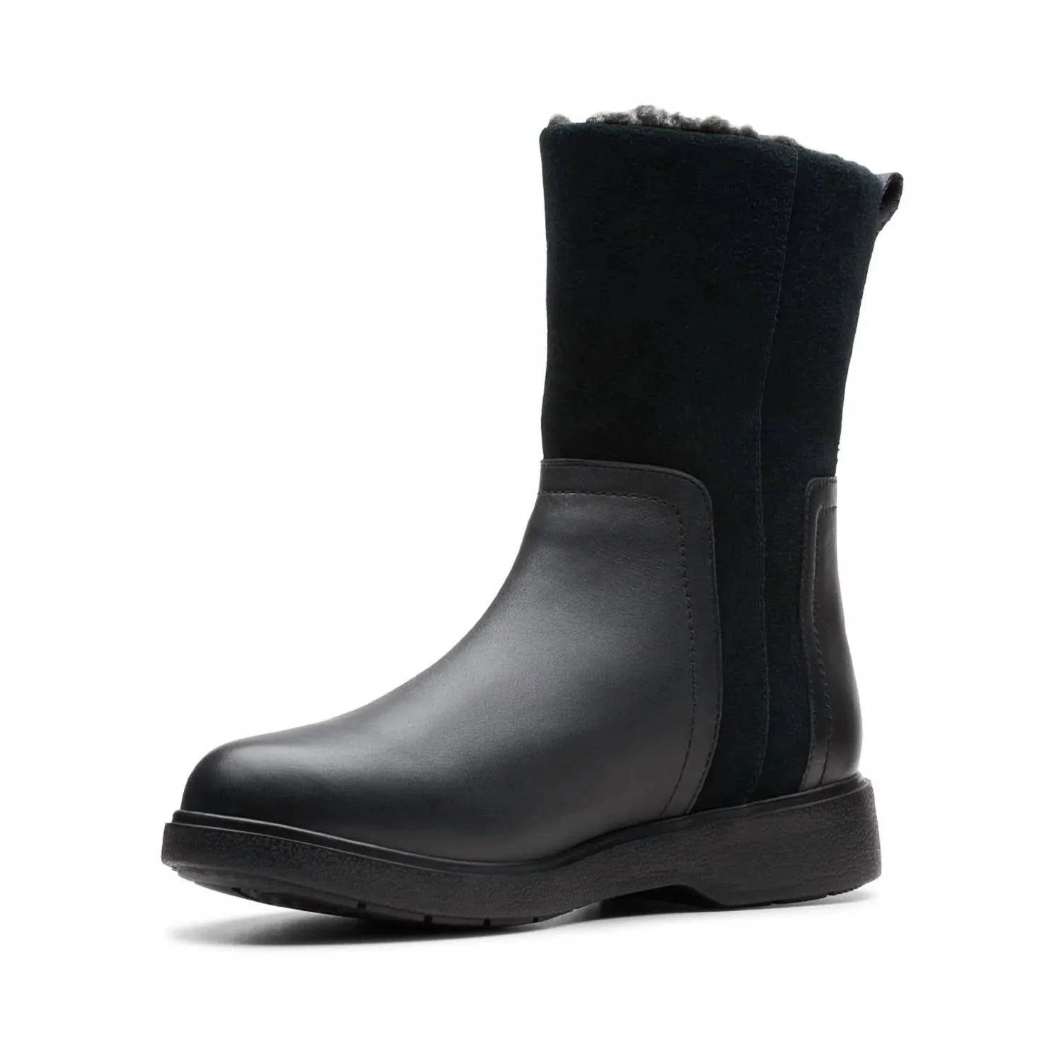 Women's Un Elda Mid Waterproof Boot In Black Combi