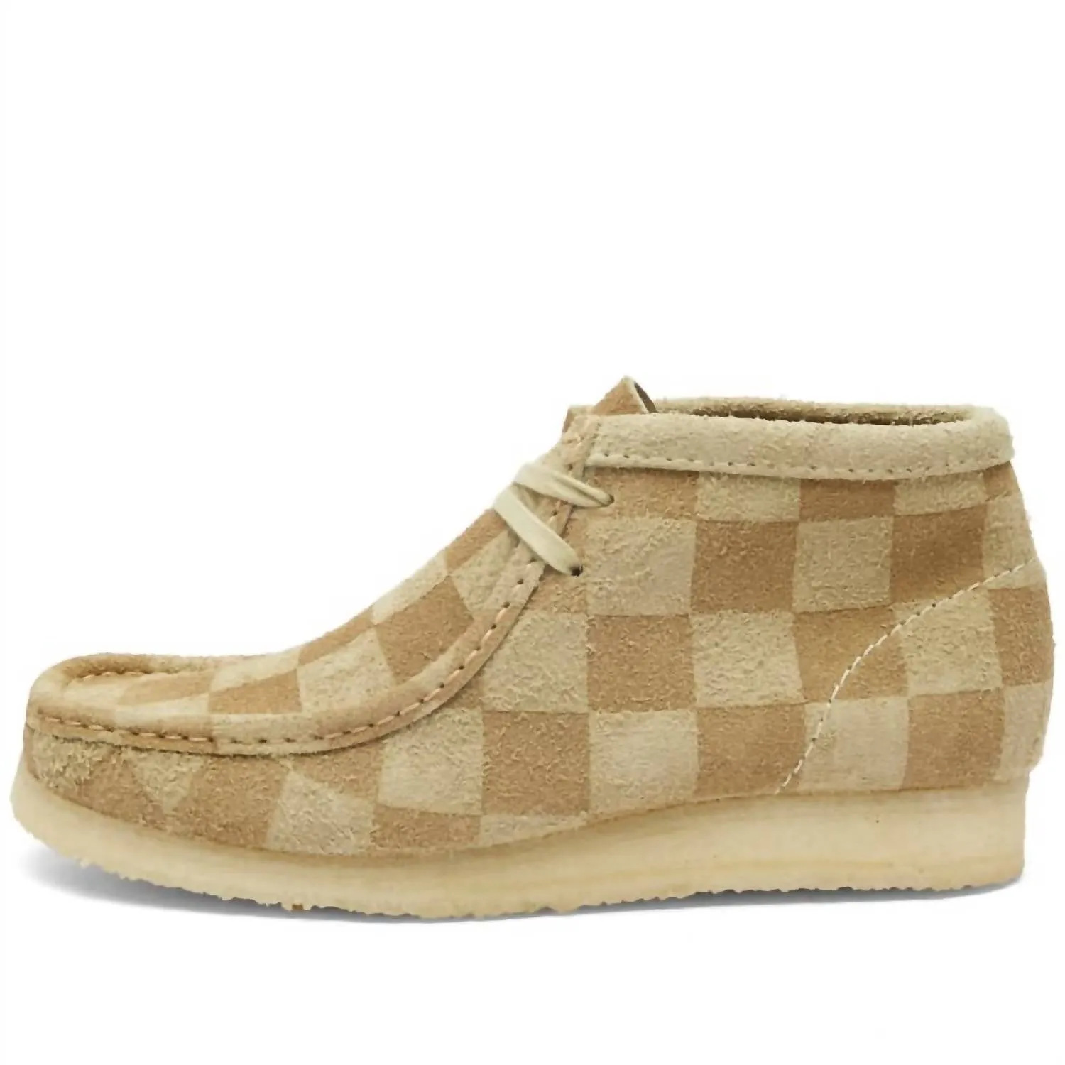 Women's Wallabee Boot In Maple Check