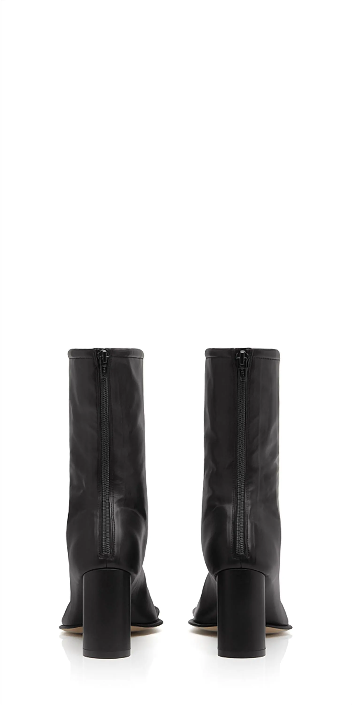 Women's Wavy Sole Stretch Ankle Boots In Black