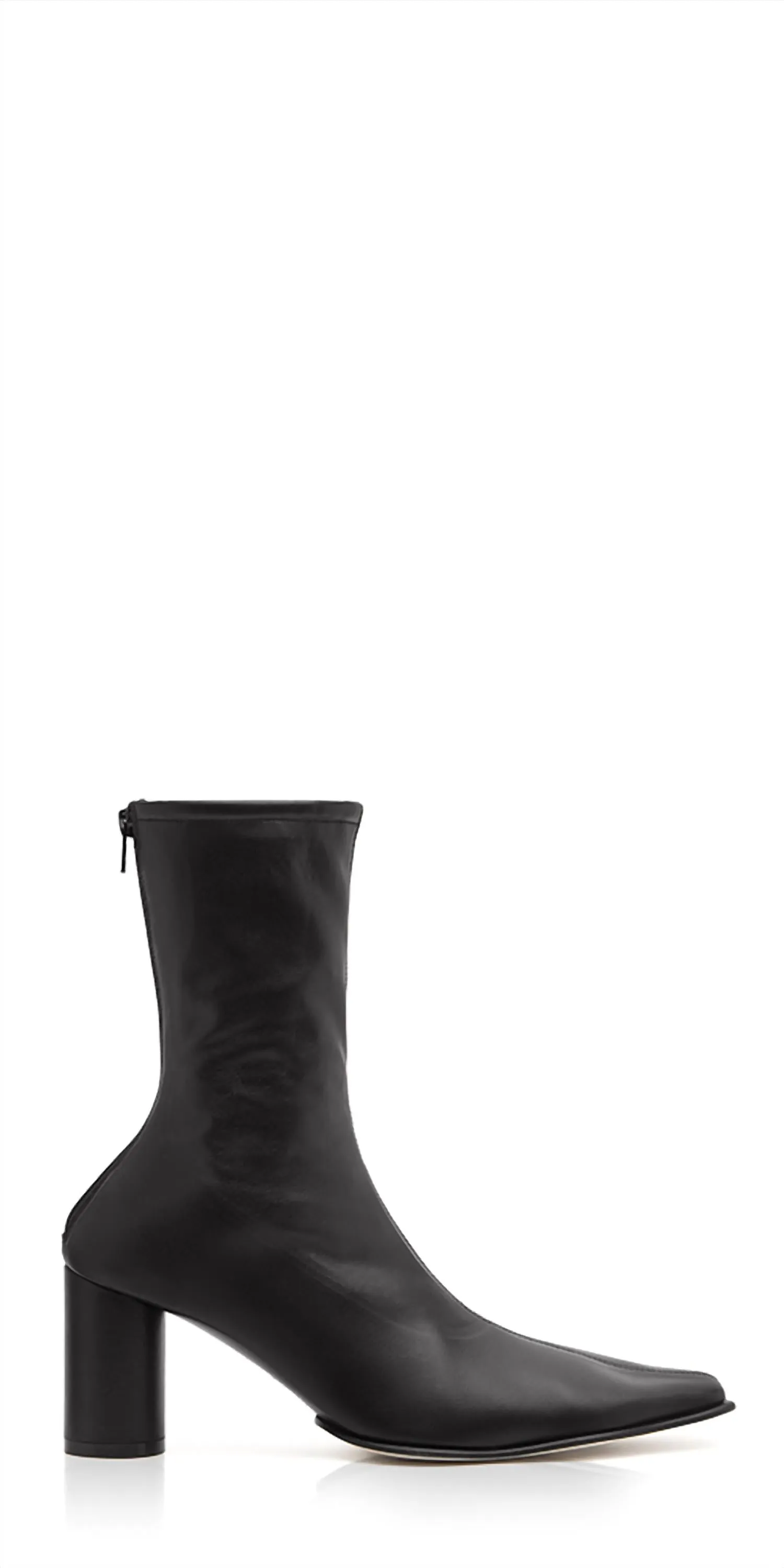 Women's Wavy Sole Stretch Ankle Boots In Black