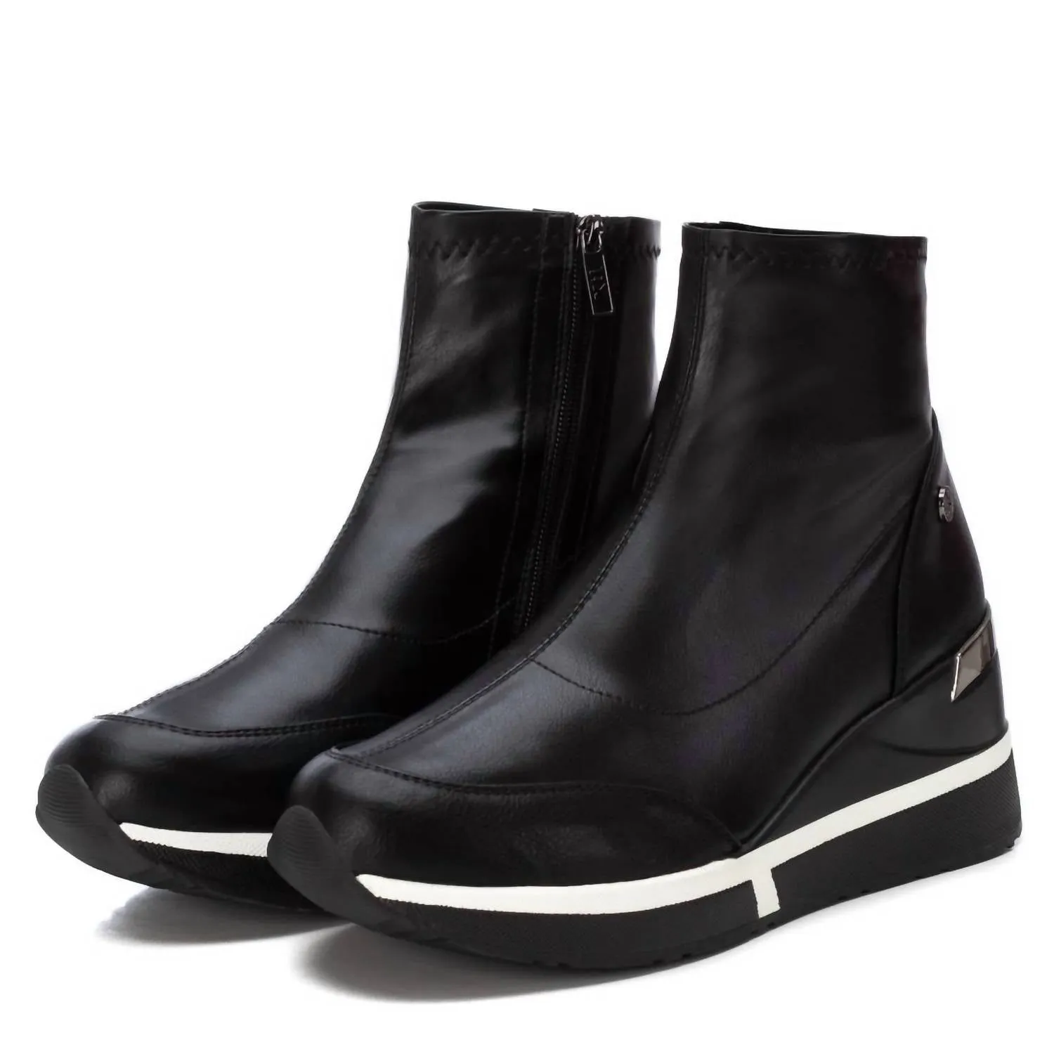 Women's Wedge Sport Booties In Black
