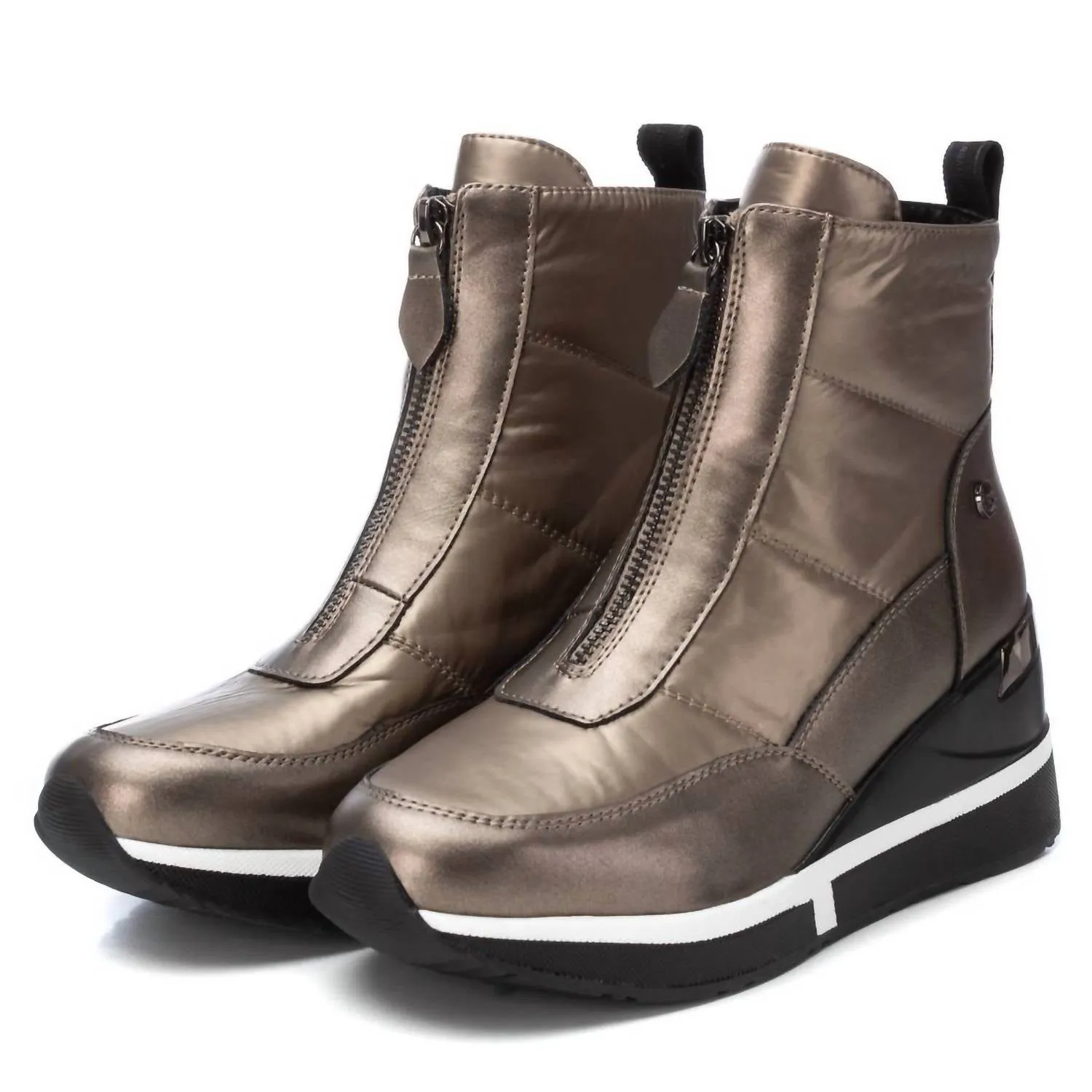 Women's Wedge Sport Booties In Plumb Copper