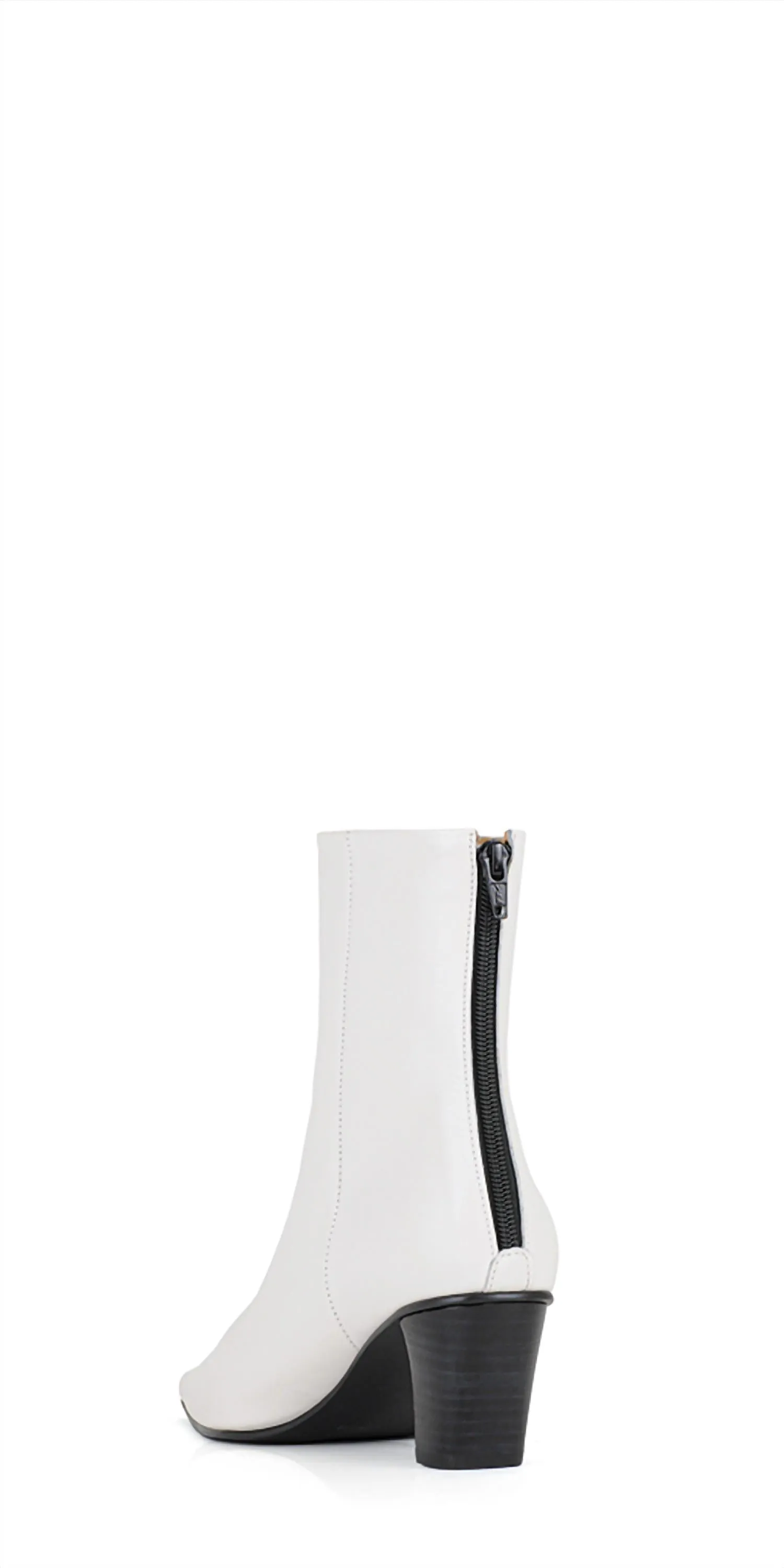 Women's Westy Slim Leather Ankle Boots In White