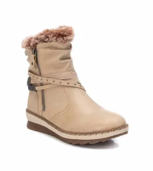 Women's Winter Booties In Beige