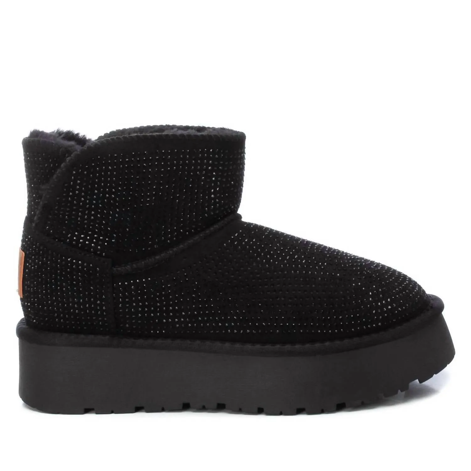 Women's Winter Suede Booties In Black