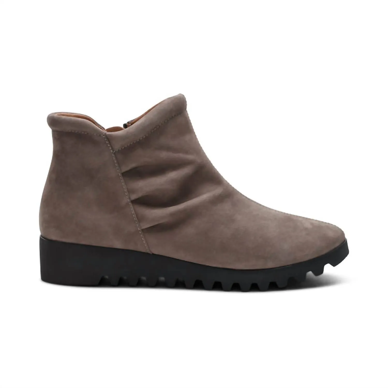Women's Zoey Slip On Boot In Dark Taupe Nubuck