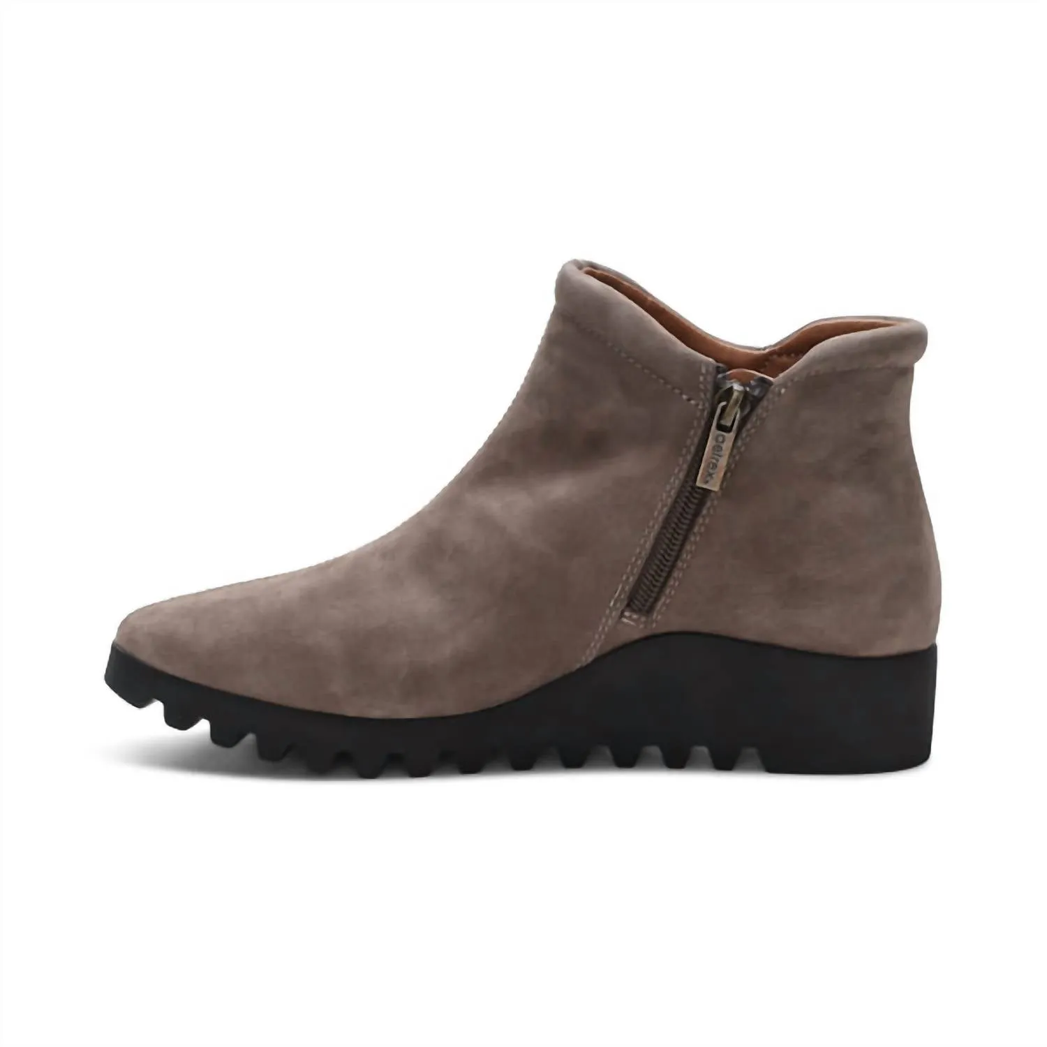 Women's Zoey Slip On Boot In Dark Taupe Nubuck