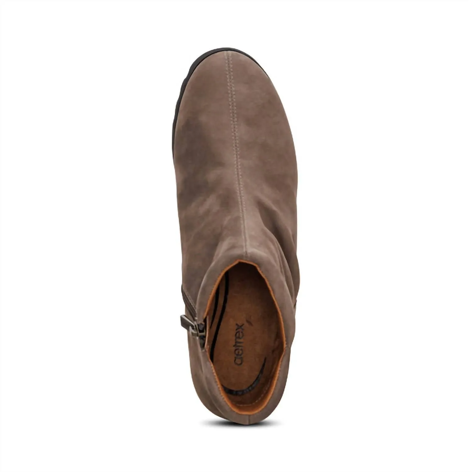 Women's Zoey Slip On Boot In Dark Taupe Nubuck