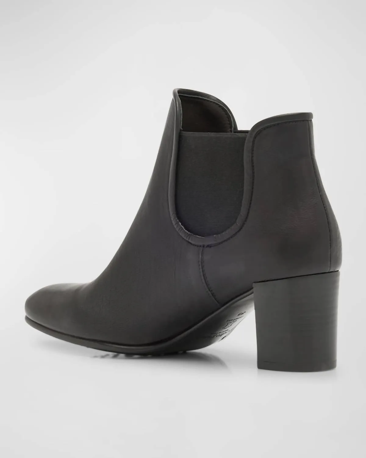 Xiane Leather Chelsea Ankle Boot In Black