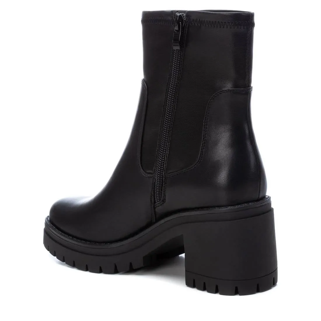 Xti Women's Ankle Booties with side zipper and elastic shaft