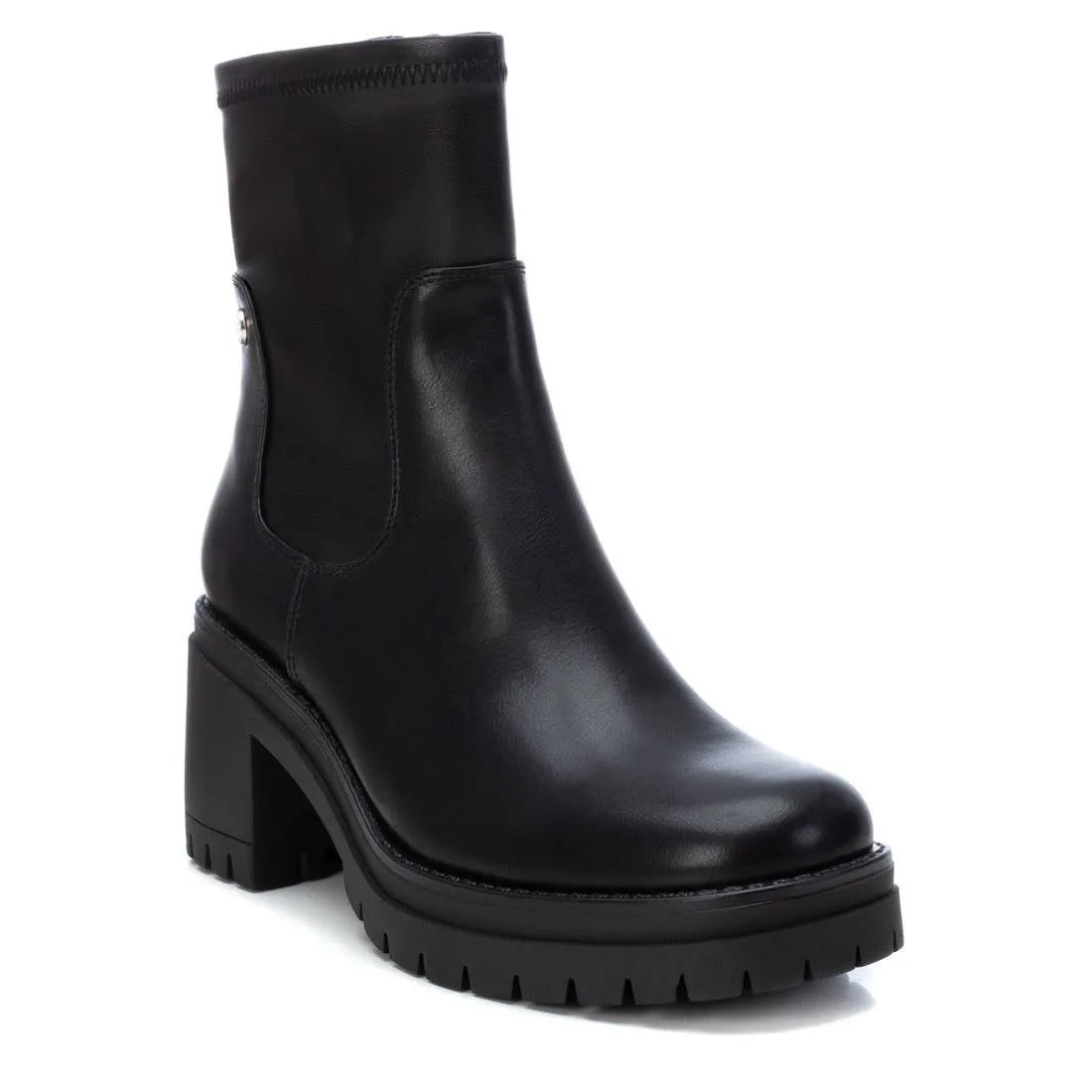 Xti Women's Ankle Booties with side zipper and elastic shaft