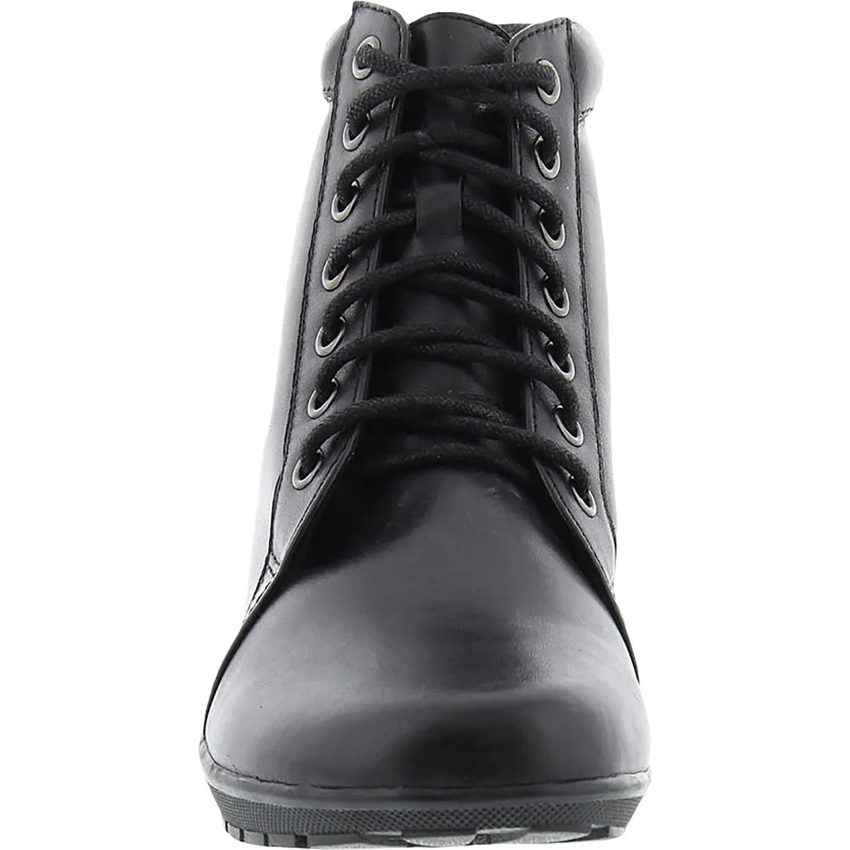 Ziggy Womens Leather Lace-Up Booties
